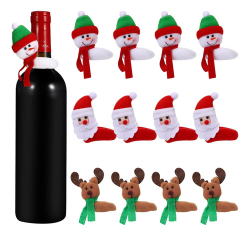 Sieral 12 Pcs Botella De Vino De Navidad Venta De Navidad De
