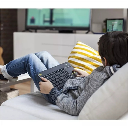 Imagen 6 de 9 de Teclado Inalámbrico Logitech Touch K400 Plus · Pc Tv Android