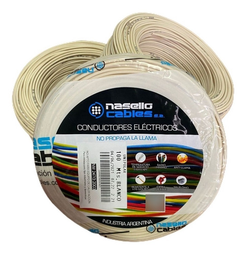 Cable Unipolar 6 Mm Cobre Normalizado X50 Mts Pvc Ignifugo