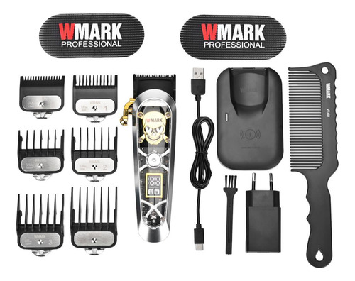 Aparador De Pelo Wmark Ng 130 Acabamento Base De Inducao