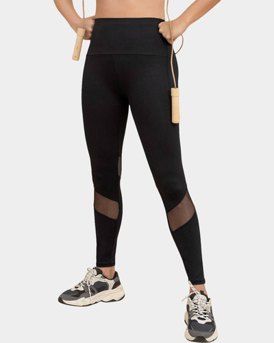 Legging De Control Con Transparencias De Secado Rápido