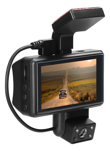 Dual Car Camera 1080p Hd Rotatable Dashcam