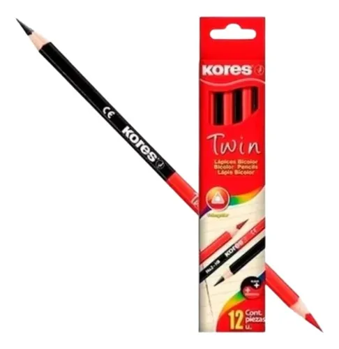 comprar Lápiz Kores Bicolor Twin 3 Cajas X 12 Und