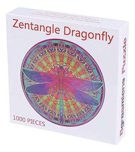 ! Puzle Zentangle De Bgraamiens Libélula, 1000 Piezas