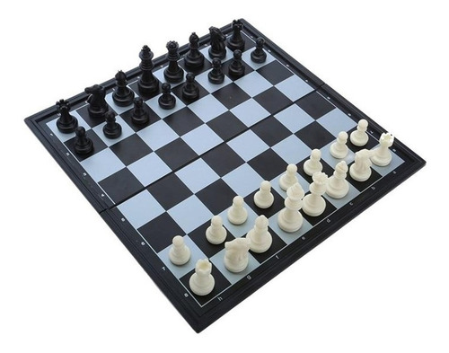 Imagem 2 de 5 de Jogo De Xadrez Dobrável Magnético Portátil Imã Grande 25x25