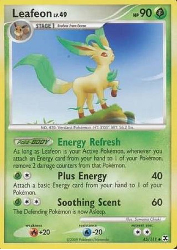 Leafeon 45/111 Poco Común Pokemon Tcg