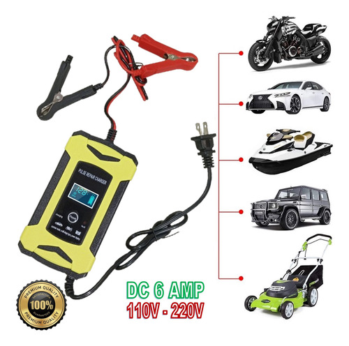 Cargador De Batería Inteligente Reparación Para Vehículo 12v