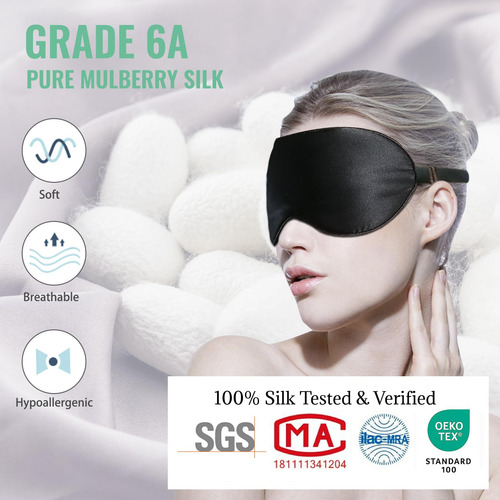 Silk Sleep Mask Beevines Mulberry Silk 2 Pack For Women
