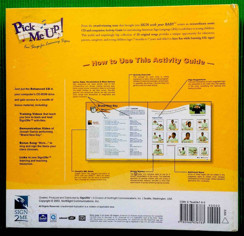 En Inglés Canciones Divertidas Para Aprender Señas Con Cd