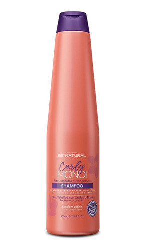 Be Natural Shampoo Curly Monoi Rizos Definidos 350ml