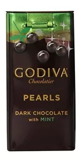 Godiva Dark Chocolate Mint Pearls, 1.5000 Onzas (paquete De