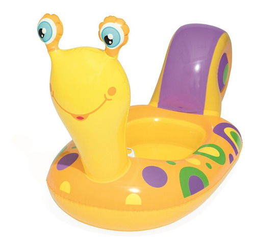 Flotador De Bebe Caracol 1.63m X 66cm - Amarillo - Bestway 