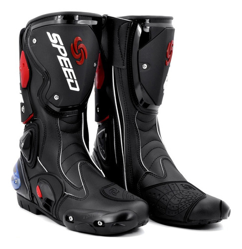 Botas Speed Bikers Pro Moto Proteccion Caña Larga Promocion