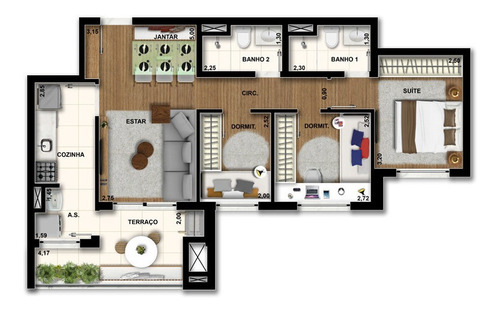 Imagem 30 de 30 de Apartamento À Venda No Bairro Jardim - Santo André/sp - O-1950-7019