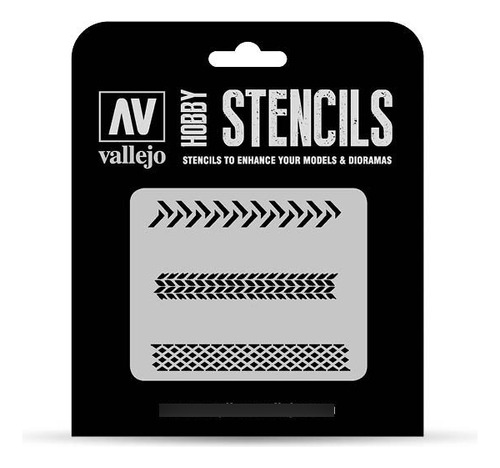 Vallejo Stencil Rodadas De Neumático 1/35