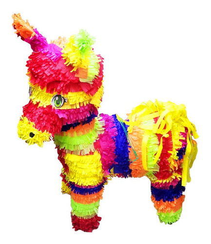 Piñata Burrito De Colores Multicolor Cumpleaños Fiesta