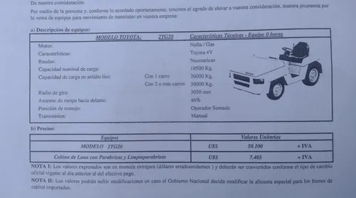 Tractores De Arrastre Toyota-2tg-2td
