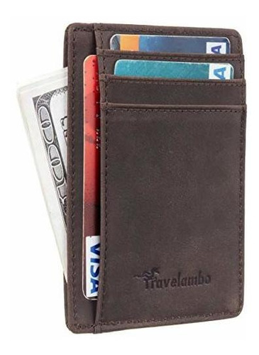 Cartera Para Pasaporte - Travelambo Front Minimalist Leather
