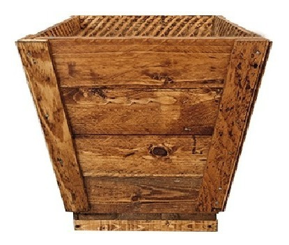 Imagen 7 de 7 de Maceta De Madera Tipo Jardinera De Cono Mediana