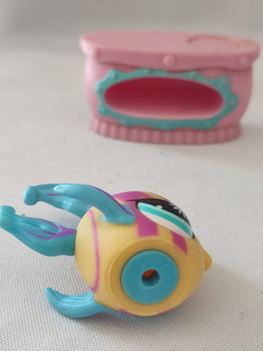 Pez Amarillo Y Accesorio Littlest Pet Shop Hasbro 02 (Usado)
