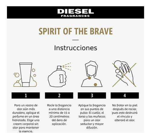 Perfume Diesel Spirit Of The Brave Hombre 125 Ml Edt