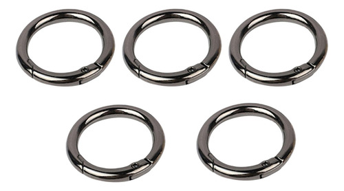3 X 5x Hebillas De Anillos De Resorte, Hebillas Gris Oscuro