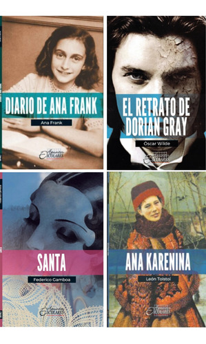 Ana Frank / Dorian Gray / Santa / Ana Karenina - 4 Libros