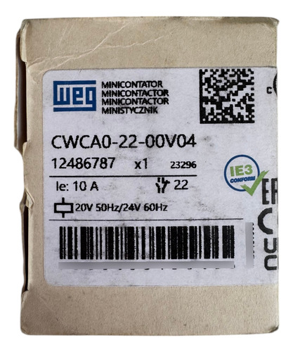 Mini Contator Auxiliar Weg 24 Vca / 24 Vdc