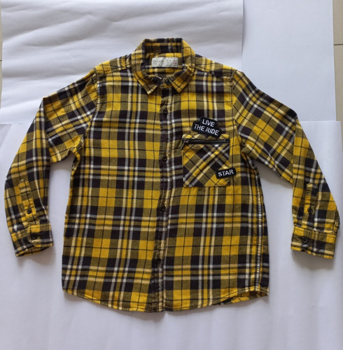 Camisa Franela Manga Larga Niños Talla 6 Epk Zara Estivaneli