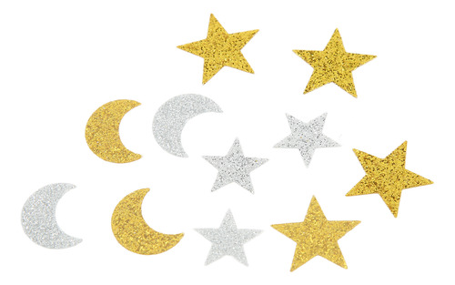 2 Bolsas Star Confetti Flash Moon Y Plástico Hechas A Mano