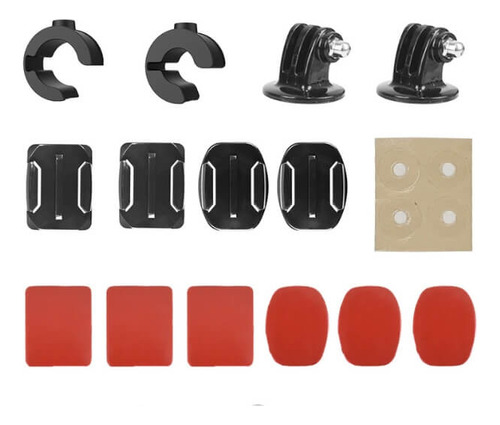 Kit De Suportes Capacete E Moto Para Gopro E Similares