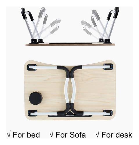 Mesa Plegable Para Cama Y Notebook Multifuncional