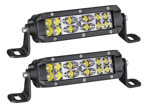 Barra Led Delgada De 5 Pulgadas, Akd Part 72w Spot Flood Com