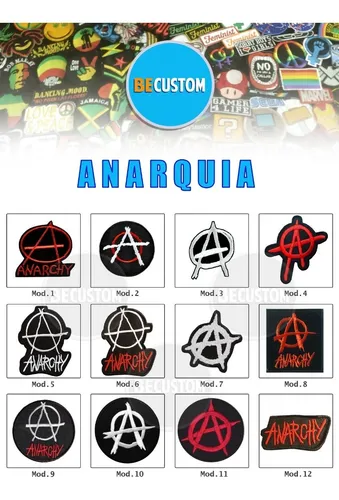 Parche Aplique Bordado Punk Anarquia Anarchy Mod7