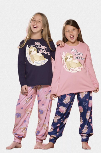 Imagen 3 de 8 de Oferta Pijama Invierno Infantil Nena Nene Lencatex Liq.