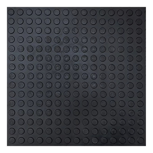 48 Piso Moeda Preto Borracha Pastilhado 50x50cm Total 12 M2