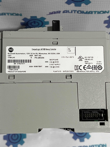 Compactlogix L45 3mb Memory Controller Cat-1768-l45 (Usado)