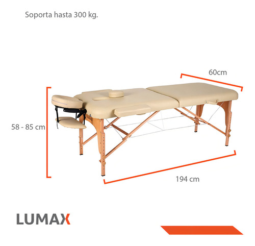 Camilla Masajes Profesional Madera Tattoo Cama Spa Plegable Color Beige