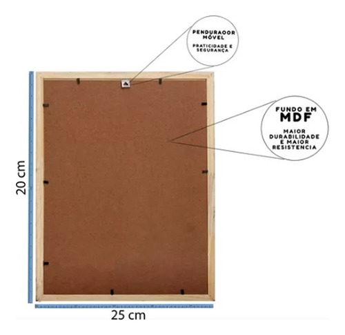 Porta-retrato Moldura 20x25 Mesa Ou Parede Relevo Hexagonal Cor Prata