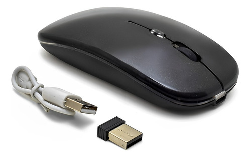 Mouse Wireless Bluetooth Usb Recarregável Para Pc Notebook