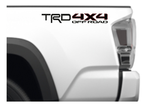 Sticker Trd 4x4 Off Road Para Batea Compatible Con Tacoma