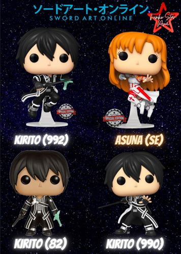 Imagen 2 de 3 de Kirito Funko Pop - Sword Art Online - 82 / Original
