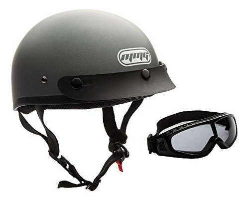Half Open Face Helmet Motorcycle Cruiser Classic Dot - ...