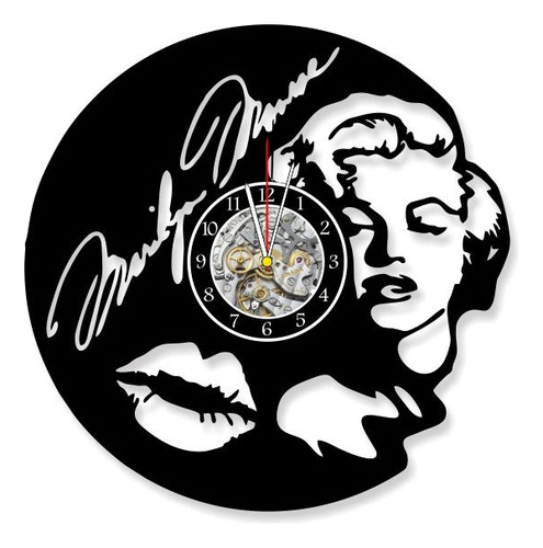 Reloj Corte Laser 2573 Marilyn Manroe Rostro Y Un Beso