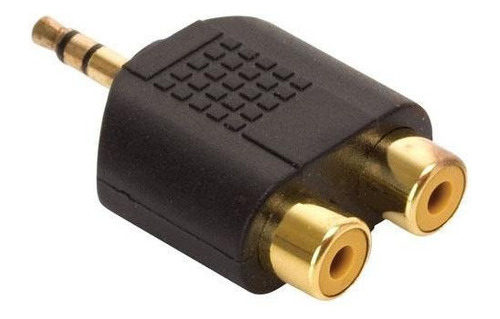 Adaptador De Plug 3.5 Mm Estereo A 2 Jacks Rca Audio 252-038