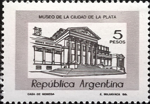 Argentina, Sello Gj 1779 Museo La Plata 5p 1978 Mint L11548