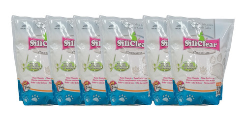 Areia Silica Sanisilica Gato American Pets Atacado 6 Pacotes