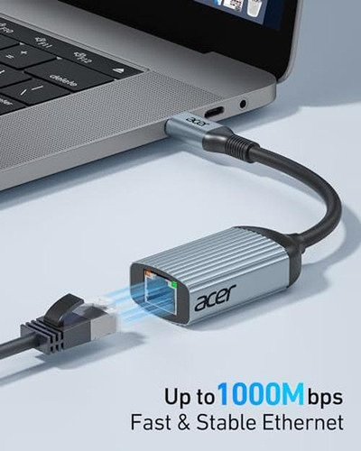 Adaptador Acer Usb C A Ethernet, Convertidor Rj45 A Ethernet