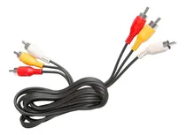 Comprar Cabo Audio Video Av 3 Rca Tv Dvd Video Game Som 1,5 Metros