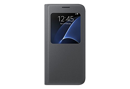 Funda Samsung Original Para Galaxy S7 View Flip Cover Black